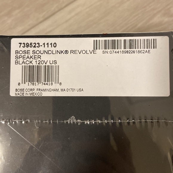 BOSE SOUNDLINK REVOLVE SPEAKER, BLACK, 120V US, NIB. - Picture 7 of 7